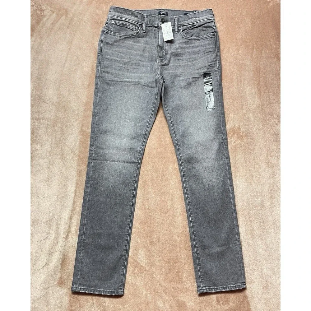 J. Crew Slim Signature Flex Men's Grey Jeans Size 32x32